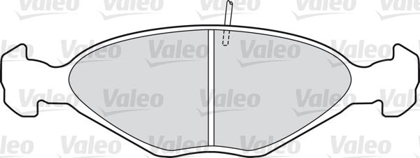 Valeo 598390 - Kit pastiglie freno, Freno a disco autozon.pro