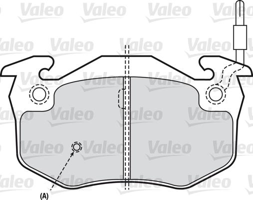 Valeo 598346 - Kit pastiglie freno, Freno a disco autozon.pro