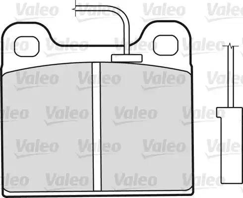 Valeo 598350 - Kit pastiglie freno, Freno a disco autozon.pro