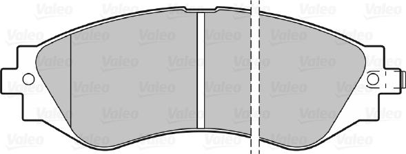 Valeo 598361 - Kit pastiglie freno, Freno a disco autozon.pro