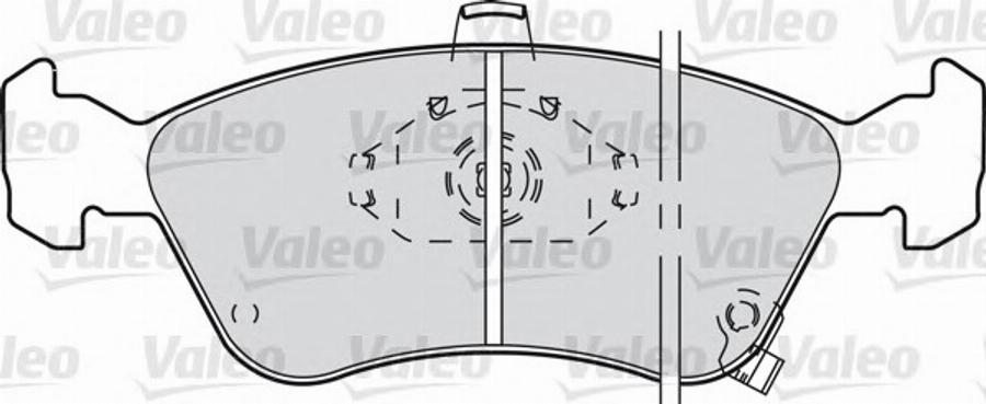 Valeo 598307 - Kit pastiglie freno, Freno a disco autozon.pro