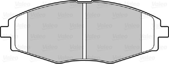 Valeo 670316 - Kit pastiglie freno, Freno a disco autozon.pro