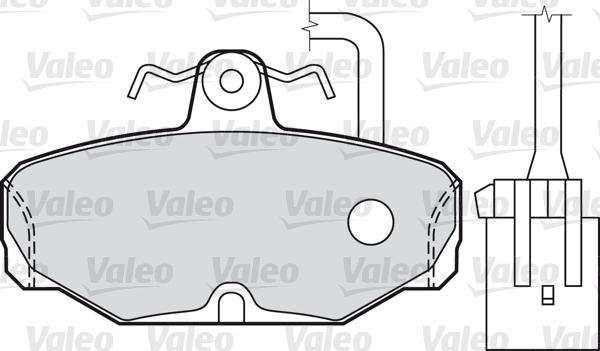 Valeo 598312 - Kit pastiglie freno, Freno a disco autozon.pro