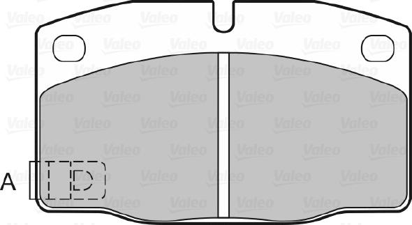 Valeo 598333 - Kit pastiglie freno, Freno a disco autozon.pro