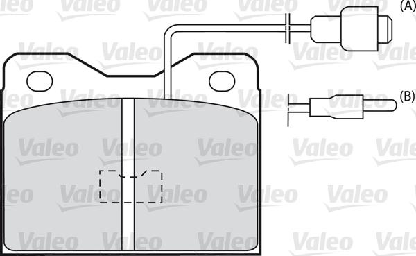 Valeo 598375 - Kit pastiglie freno, Freno a disco autozon.pro