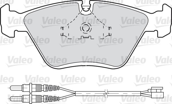 Valeo 598281 - Kit pastiglie freno, Freno a disco autozon.pro