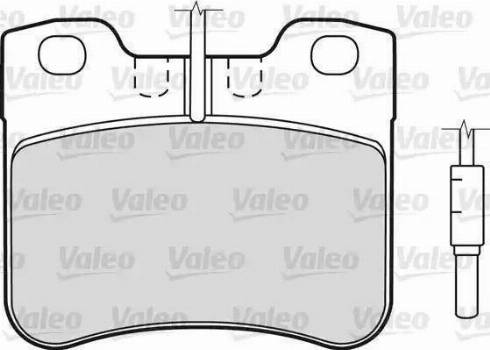 Valeo 598287 - Kit pastiglie freno, Freno a disco autozon.pro