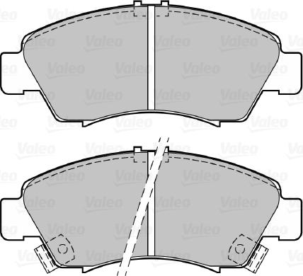 Valeo 598760 - Kit pastiglie freno, Freno a disco autozon.pro