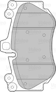 Valeo 598709 - Kit pastiglie freno, Freno a disco autozon.pro