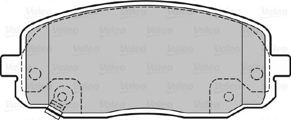 Valeo 598707 - Kit pastiglie freno, Freno a disco autozon.pro