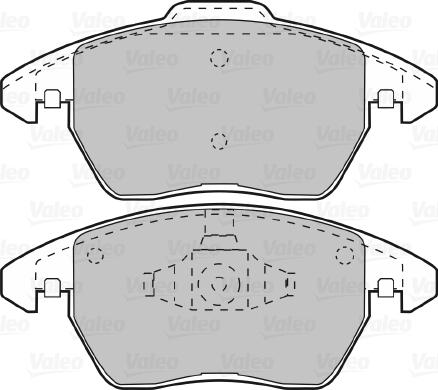 Valeo 598715 - Kit pastiglie freno, Freno a disco autozon.pro