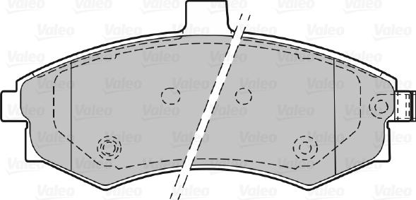 Valeo 598781 - Kit pastiglie freno, Freno a disco autozon.pro