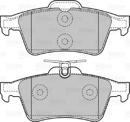 Valeo 598783 - Kit pastiglie freno, Freno a disco autozon.pro