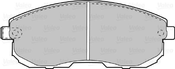 Valeo 598787 - Kit pastiglie freno, Freno a disco autozon.pro