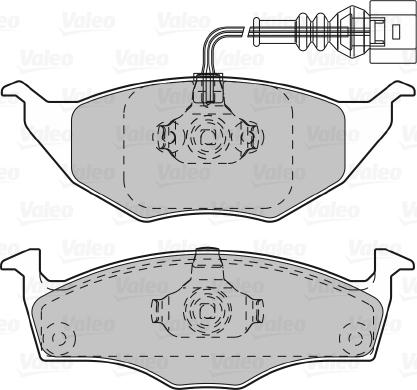 Valeo 598734 - Kit pastiglie freno, Freno a disco autozon.pro