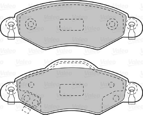 Valeo 598736 - Kit pastiglie freno, Freno a disco autozon.pro