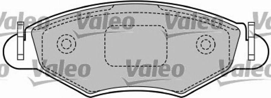 Valeo 597492 - Kit pastiglie freno, Freno a disco autozon.pro