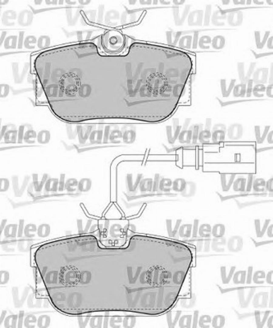 Valeo 597436 - Kit pastiglie freno, Freno a disco autozon.pro