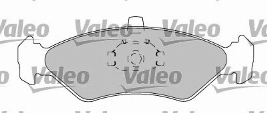 Valeo 597567 - Kit pastiglie freno, Freno a disco autozon.pro