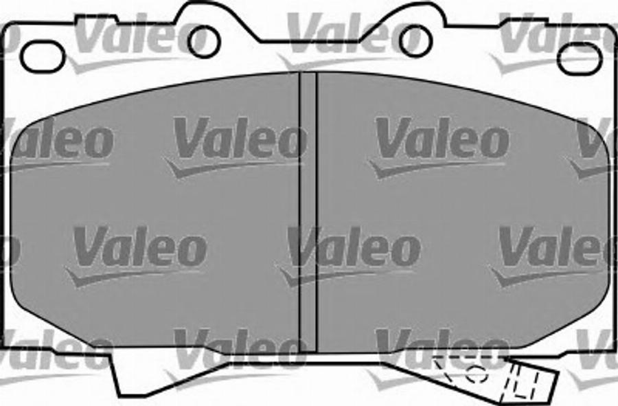 Valeo 597512 - Kit pastiglie freno, Freno a disco autozon.pro