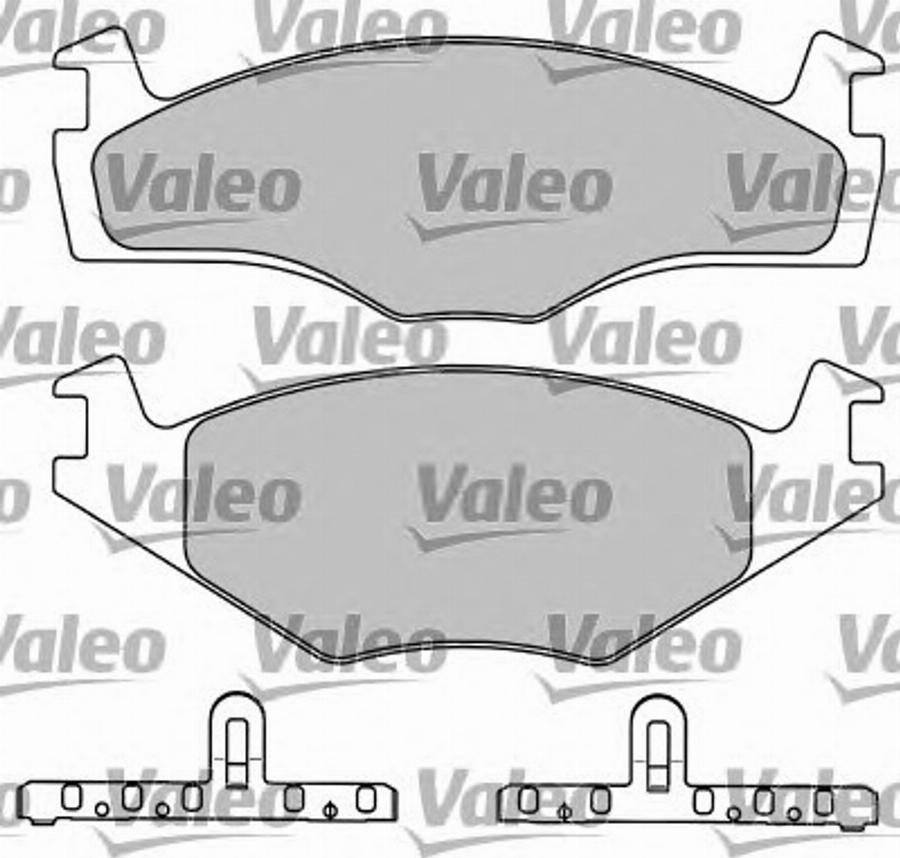 Valeo 597044 - Kit pastiglie freno, Freno a disco autozon.pro