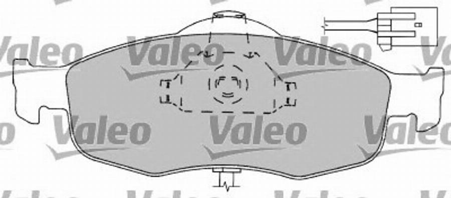 Valeo 597169 - Kit pastiglie freno, Freno a disco autozon.pro