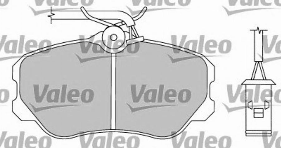 Valeo 597161 - Kit pastiglie freno, Freno a disco autozon.pro