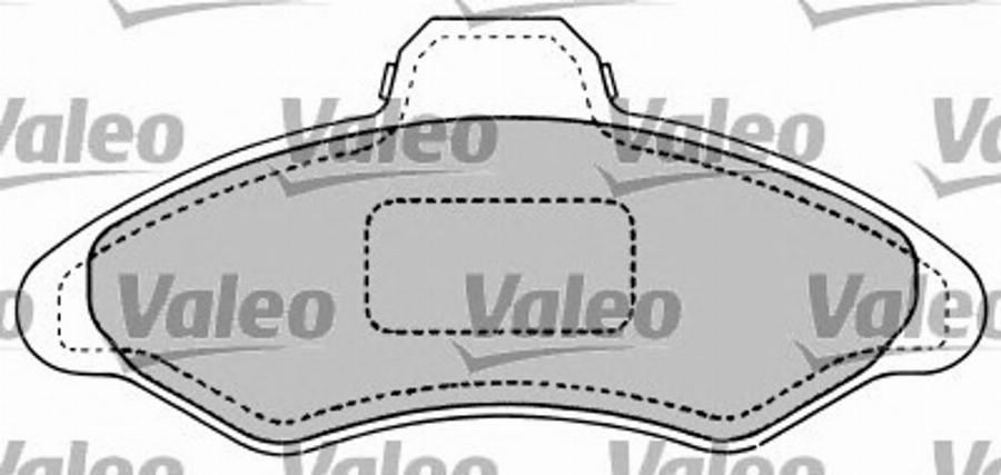 Valeo 597103 - Kit pastiglie freno, Freno a disco autozon.pro