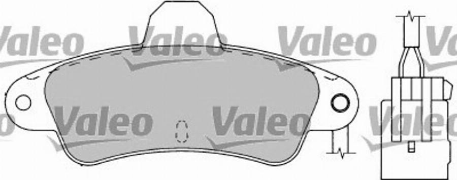 Valeo 597172 - Kit pastiglie freno, Freno a disco autozon.pro