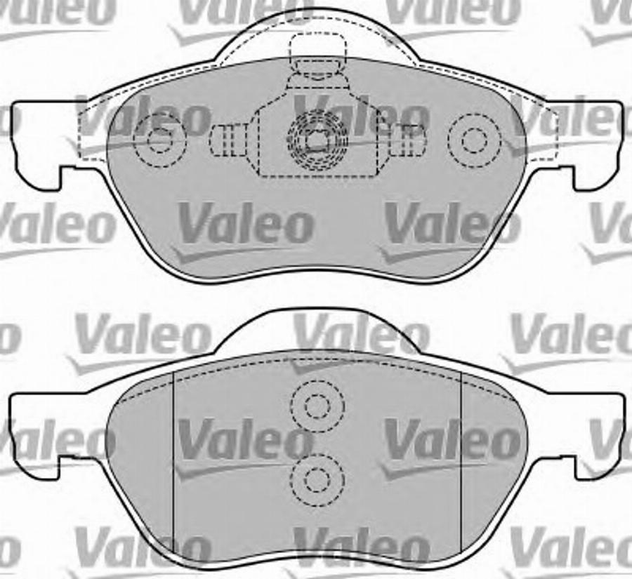 Valeo 597353 - Kit pastiglie freno, Freno a disco autozon.pro