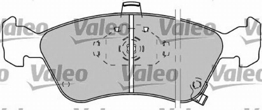 Valeo 597304 - Kit pastiglie freno, Freno a disco autozon.pro