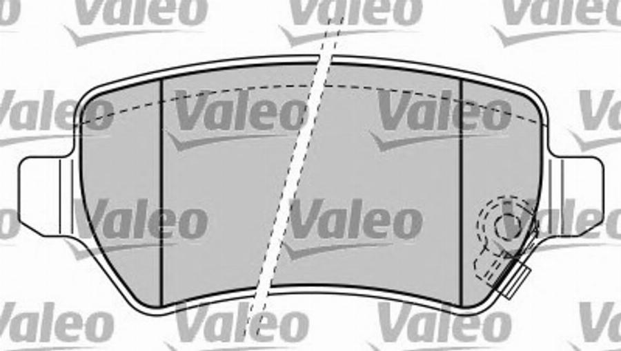 Valeo 597385 - Kit pastiglie freno, Freno a disco autozon.pro