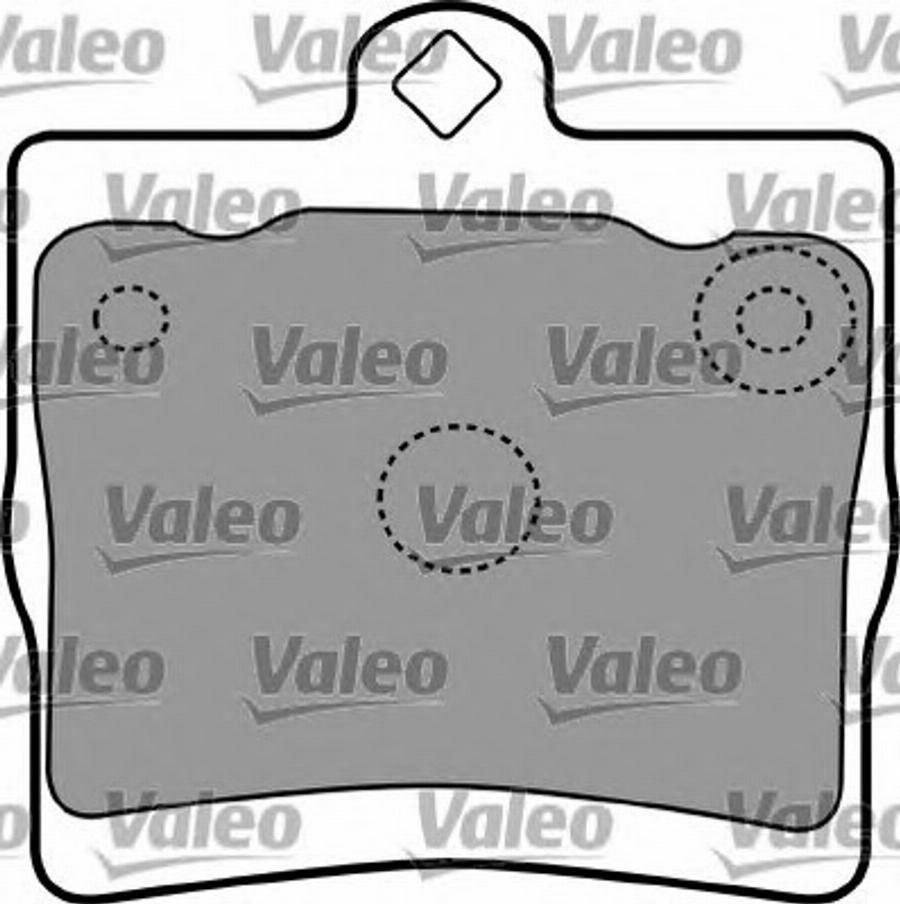 Valeo 597337 - Kit pastiglie freno, Freno a disco autozon.pro