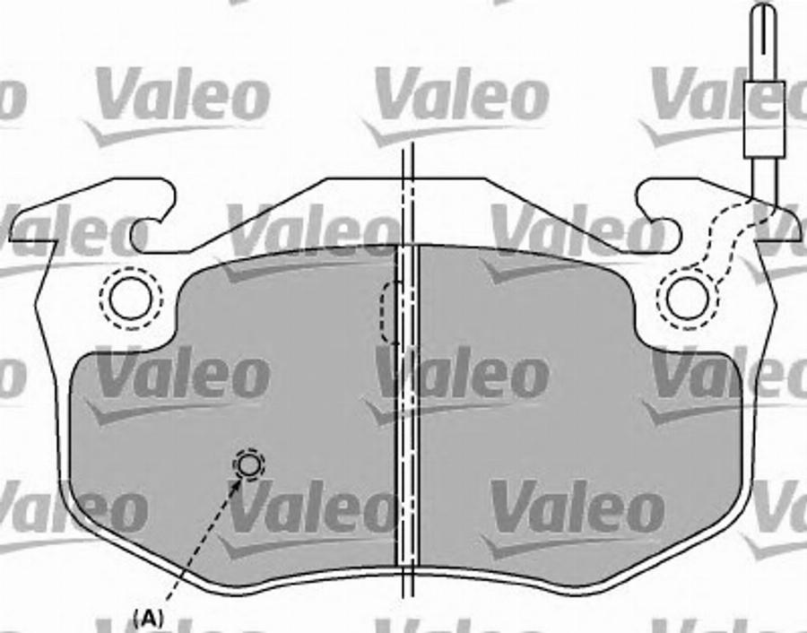 Valeo 597258 - Kit pastiglie freno, Freno a disco autozon.pro