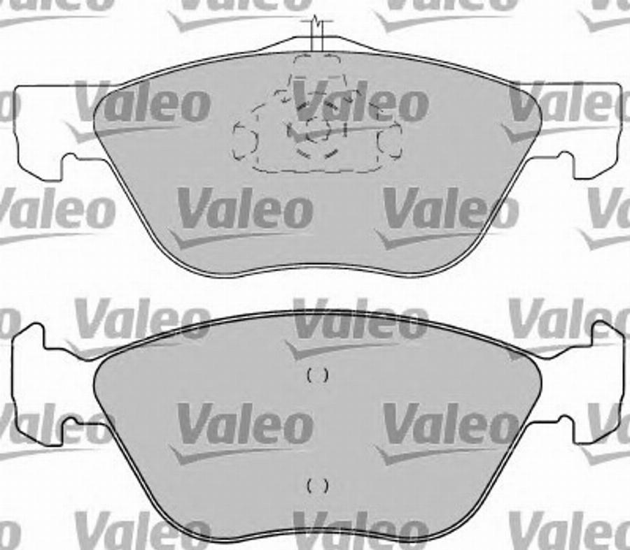 Valeo 597217 - Kit pastiglie freno, Freno a disco autozon.pro