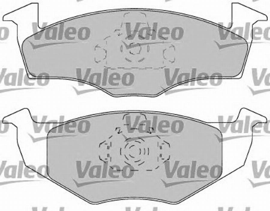 Valeo 597220 - Kit pastiglie freno, Freno a disco autozon.pro