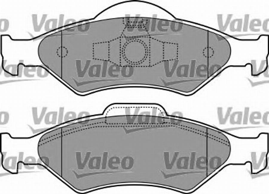 Valeo 597223 - Kit pastiglie freno, Freno a disco autozon.pro