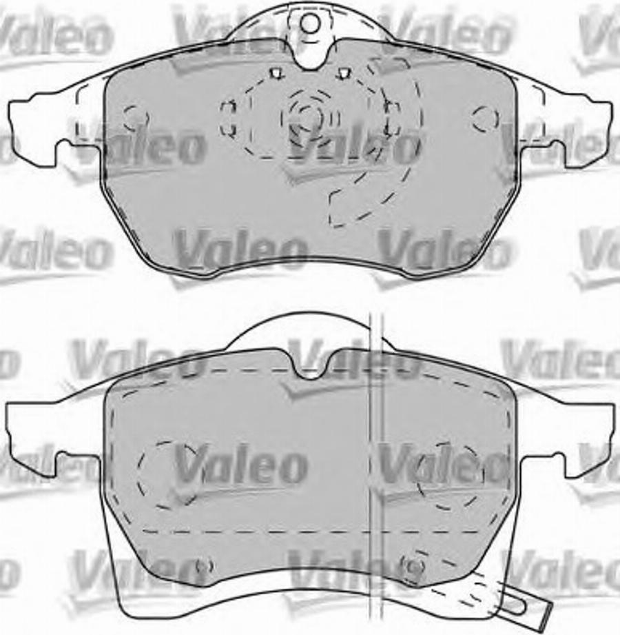 Valeo 540945 - Kit pastiglie freno, Freno a disco autozon.pro