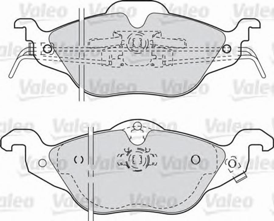 Valeo 540941 - Kit pastiglie freno, Freno a disco autozon.pro