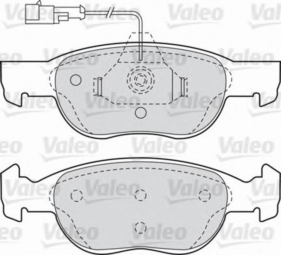 Valeo 540936 - Kit pastiglie freno, Freno a disco autozon.pro