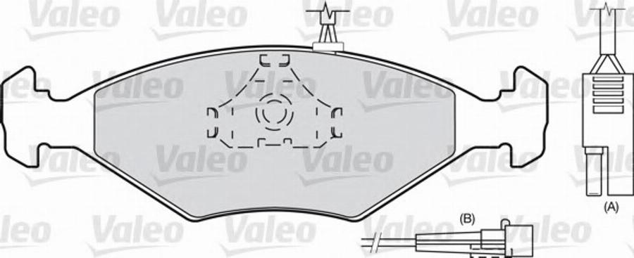 Valeo 540 499 - Kit pastiglie freno, Freno a disco autozon.pro