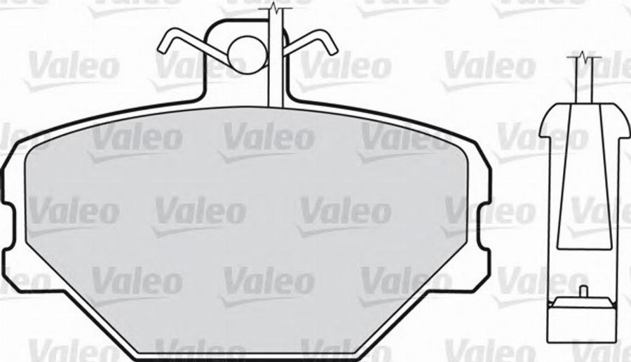 Valeo 540 406 - Kit pastiglie freno, Freno a disco autozon.pro