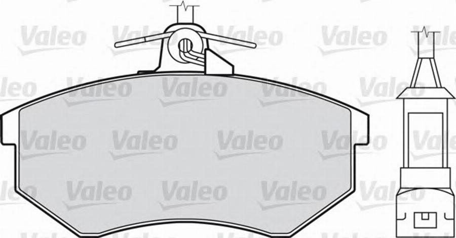 Valeo 540 401 - Kit pastiglie freno, Freno a disco autozon.pro