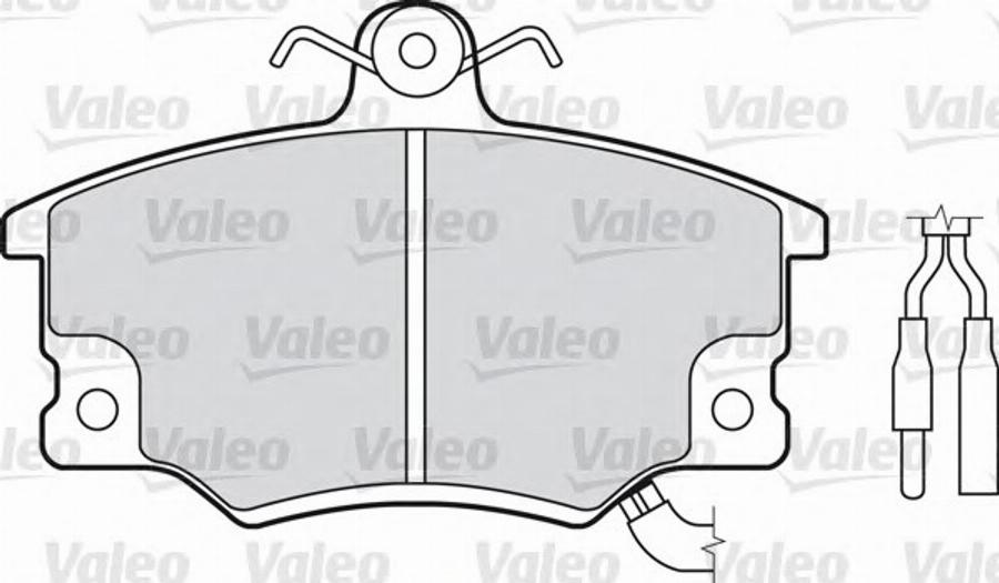 Valeo 540 483 - Kit pastiglie freno, Freno a disco autozon.pro