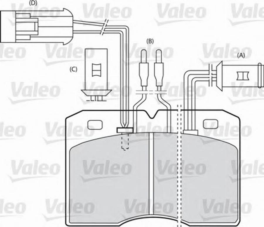 Valeo 540546 - Kit pastiglie freno, Freno a disco autozon.pro