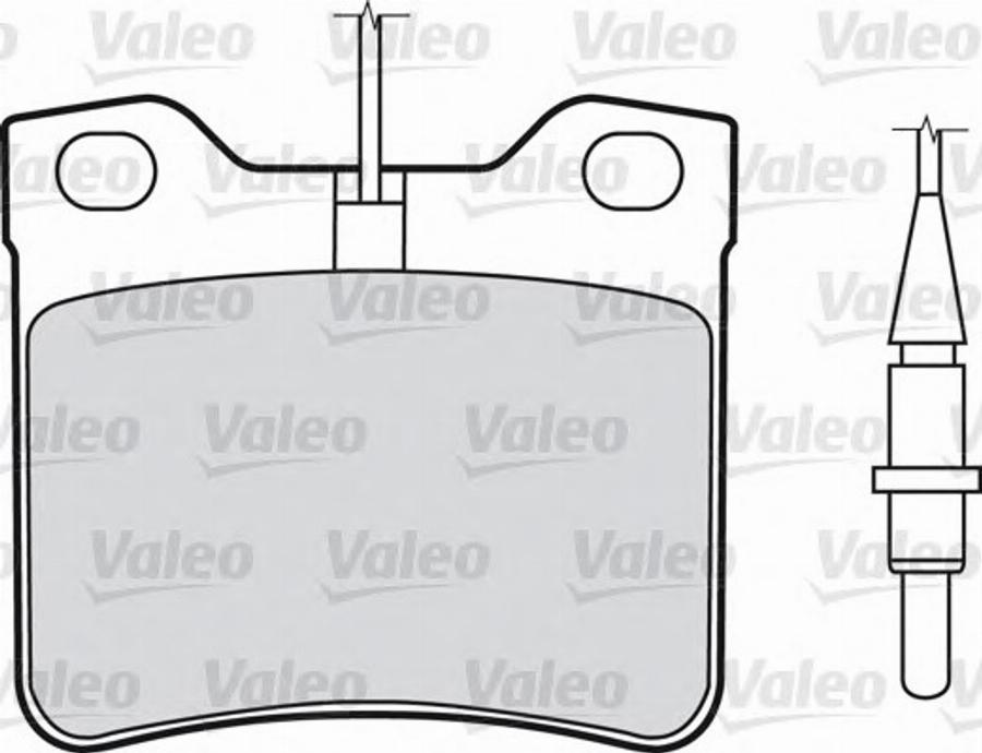 Valeo 540805 - Kit pastiglie freno, Freno a disco autozon.pro