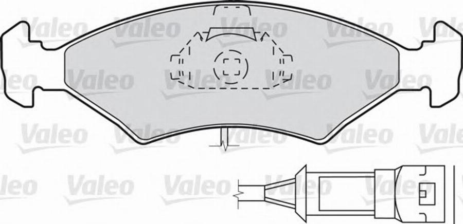 Valeo 540 422 - Kit pastiglie freno, Freno a disco autozon.pro