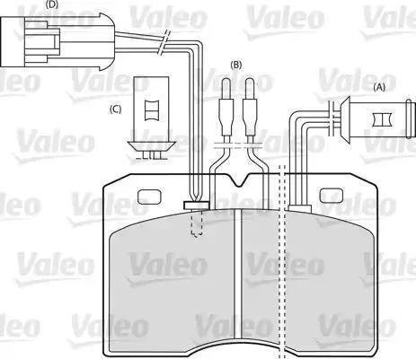 Valeo 598585 - Kit pastiglie freno, Freno a disco autozon.pro