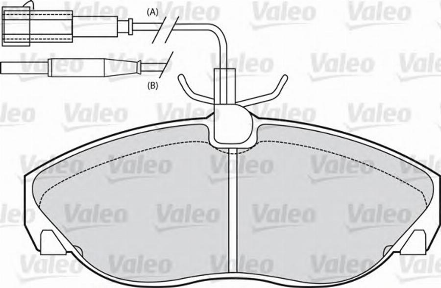 Valeo 540 548 - Kit pastiglie freno, Freno a disco autozon.pro