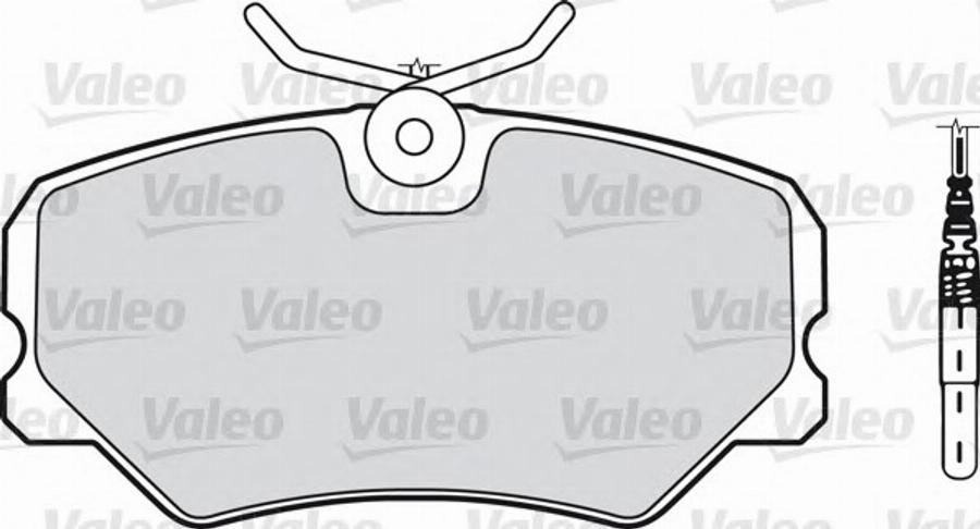 Valeo 540542 - Kit pastiglie freno, Freno a disco autozon.pro